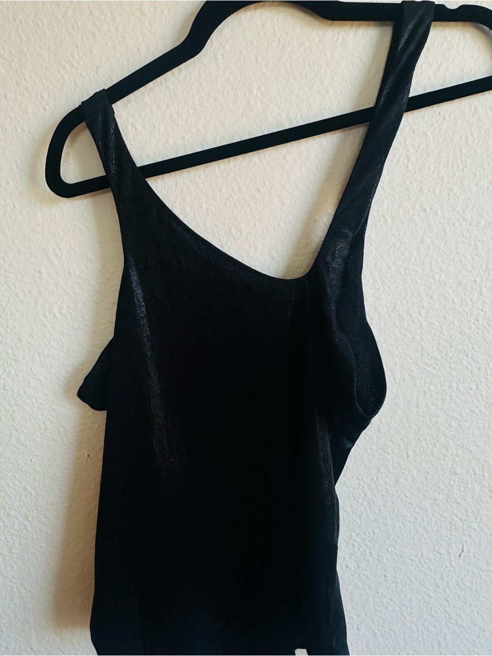 Black Scoop Neck Tank Top - Classic Women's Layering Piece
